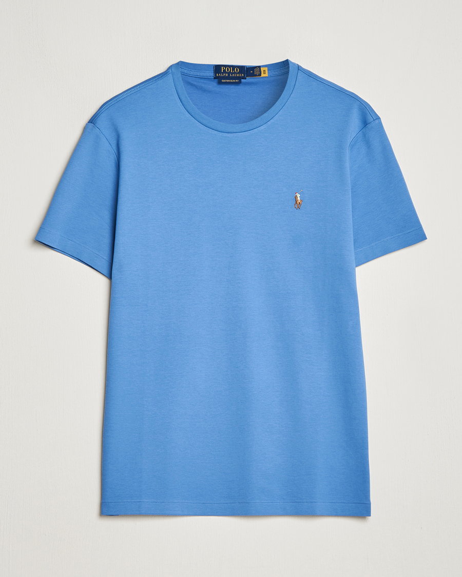 Herre | Udsalg | Polo Ralph Lauren | Luxury Pima Cotton Crew Neck T-Shirt French Blue
