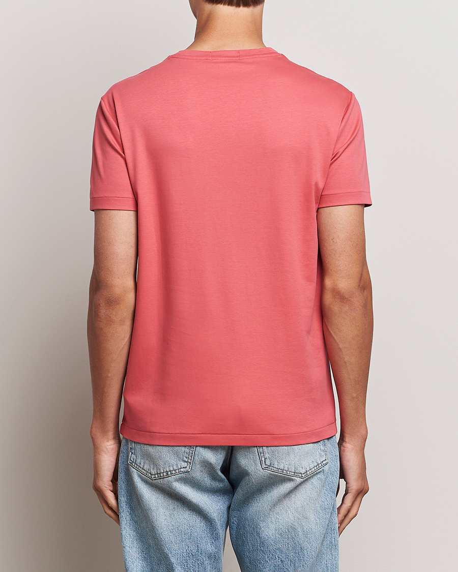 Herre | T-Shirts | Polo Ralph Lauren | Luxury Pima Cotton Crew Neck T-Shirt Red Sky