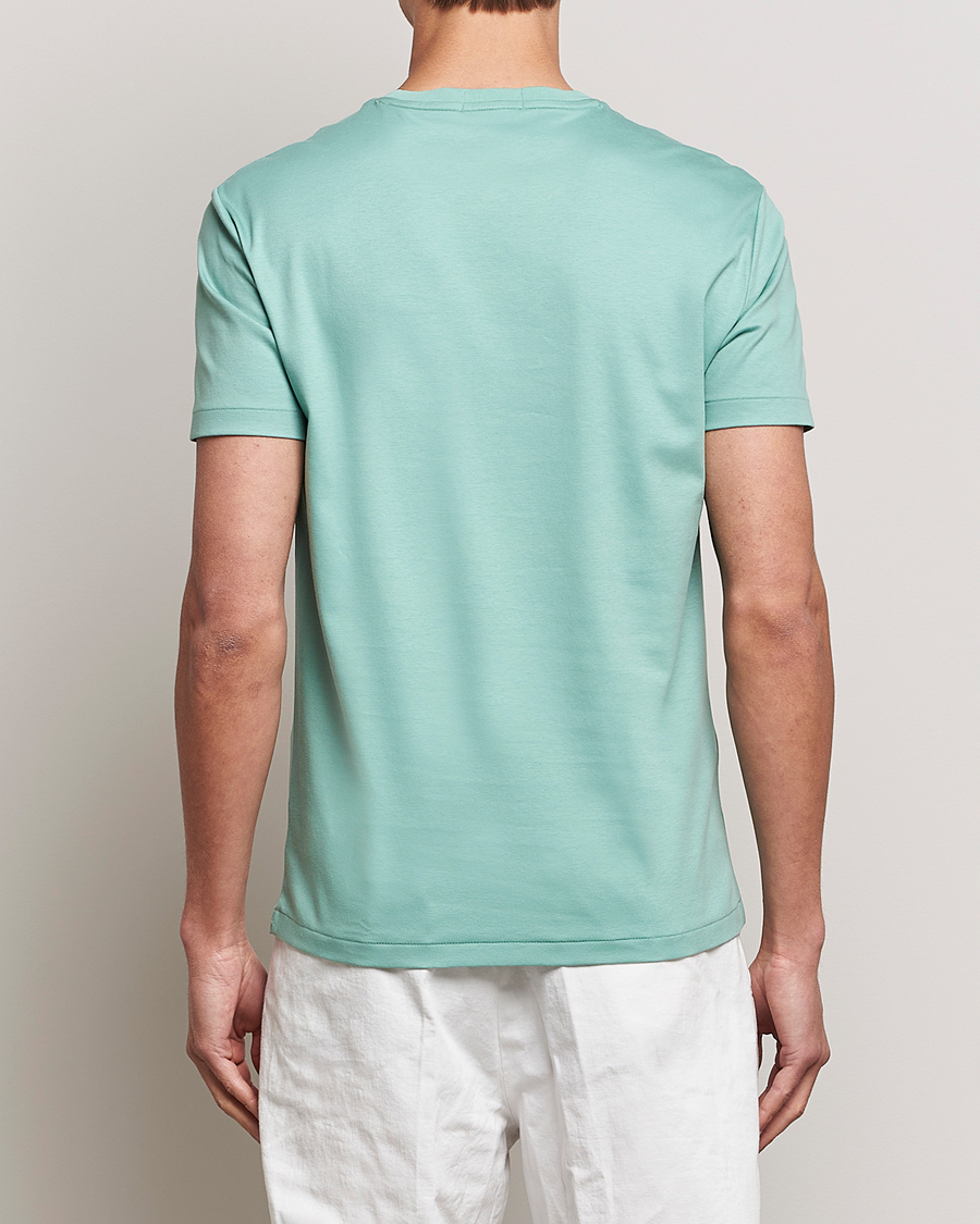 Herre | T-Shirts | Polo Ralph Lauren | Luxury Pima Cotton Crew Neck T-Shirt Essex Green
