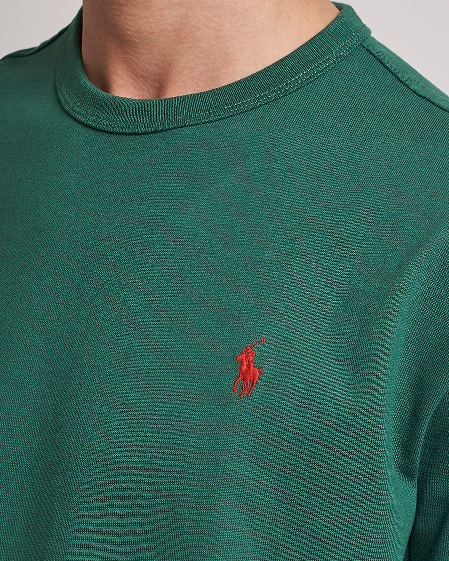 Herre | T-Shirts | Polo Ralph Lauren | Heavyweight Crew Neck T-Shirt Washed Forest
