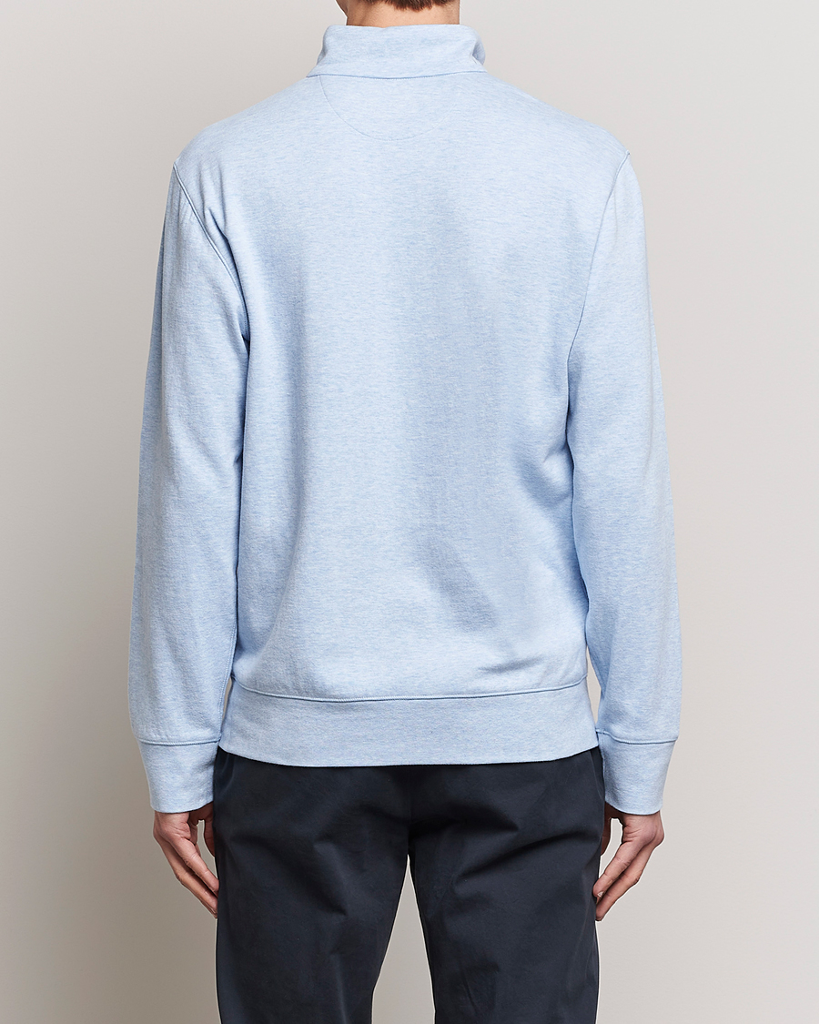 Herre | Trøjer | Polo Ralph Lauren | Tech Double Knit Half Zip Office Blue Heather