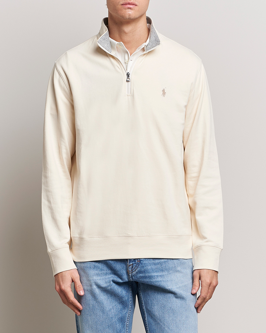 Herre | Half-zip | Polo Ralph Lauren | Double Knit Half-Zip Sweater Guide Cream