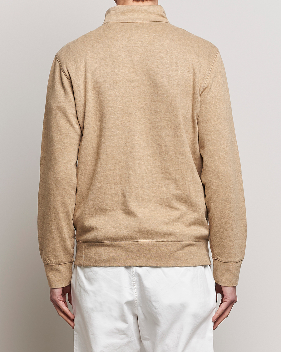 Herre | Trøjer | Polo Ralph Lauren | Tech Double Knit Half Zip Luxury Tan Heather