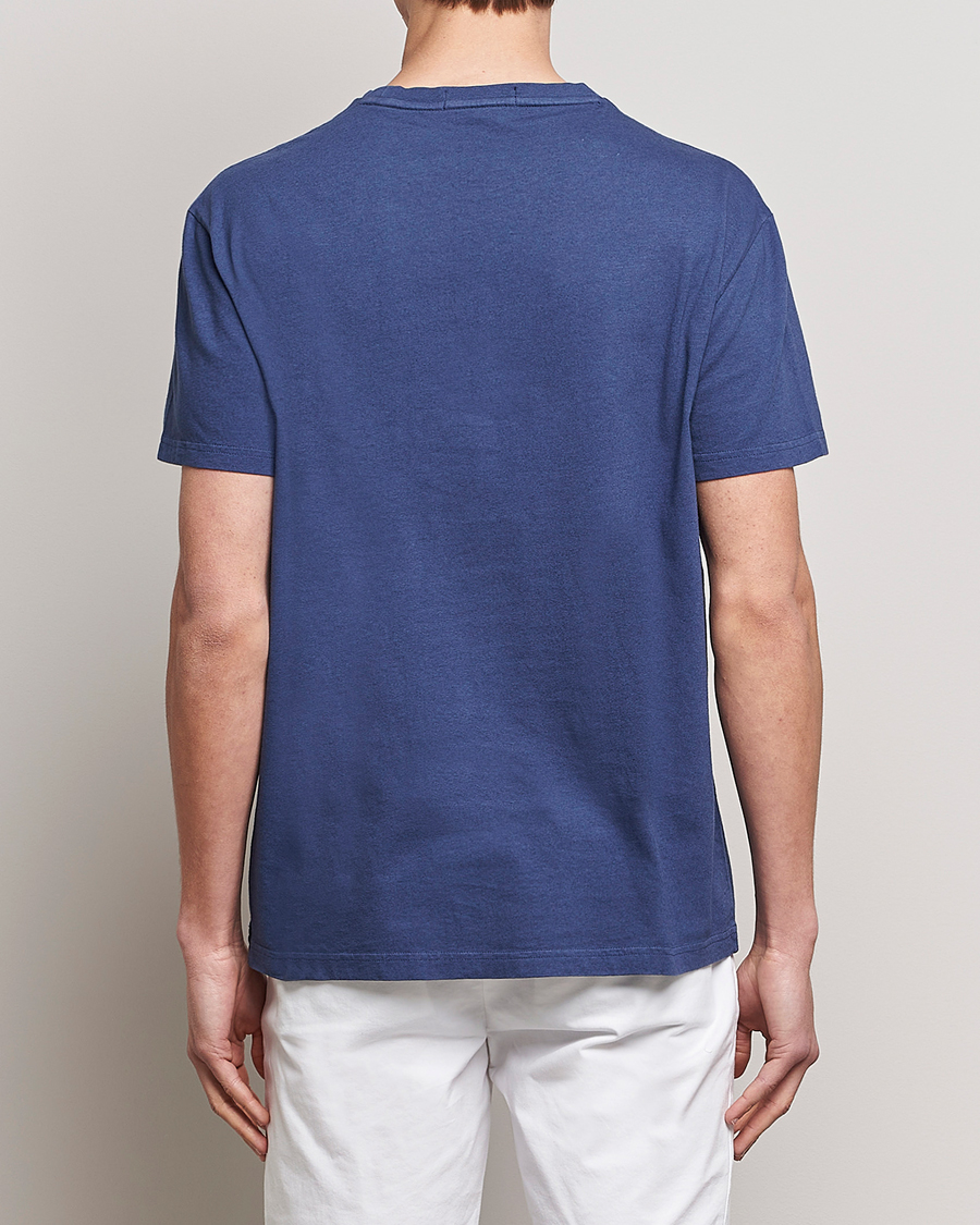 Herre | T-Shirts | Polo Ralph Lauren | Cotton/Linen Crew Neck T-Shirt Boathouse Navy
