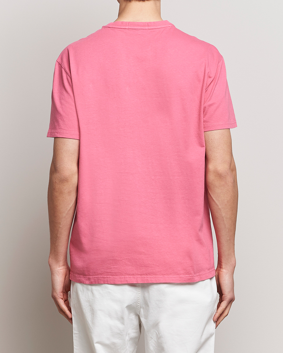 Herre | T-Shirts | Polo Ralph Lauren | Cotton/Linen Crew Neck T-Shirt Red Sky