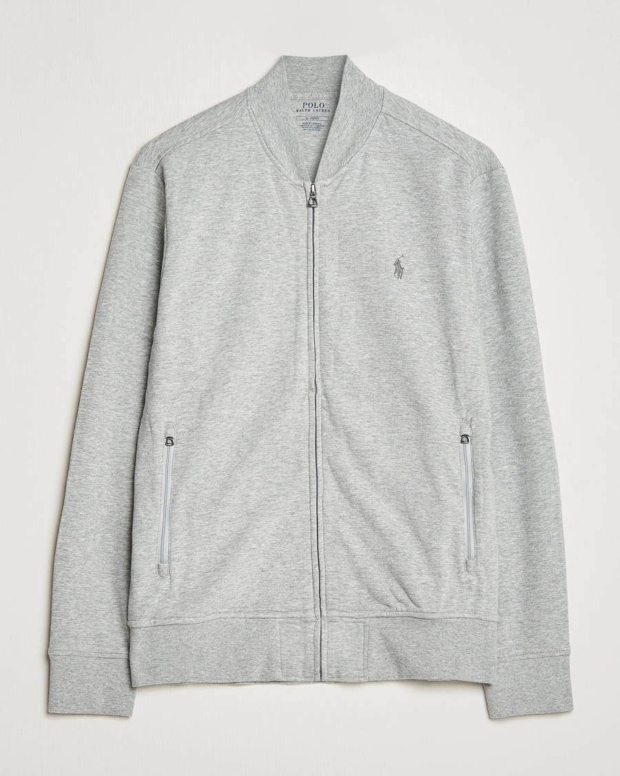 Herre | Trøjer | Polo Ralph Lauren | Double Knit Full-Zip Sweater Andover Heather