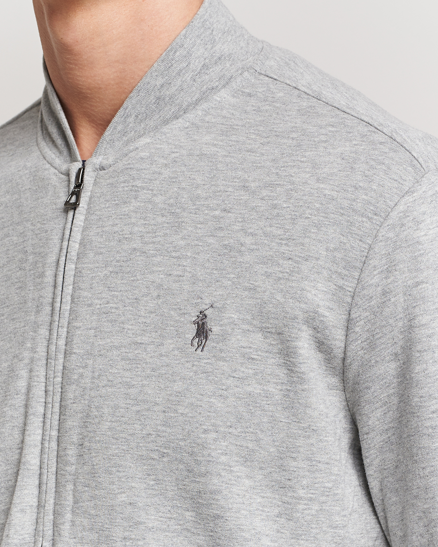 Herre | Trøjer | Polo Ralph Lauren | Double Knit Full-Zip Sweater Andover Heather