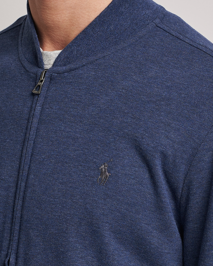 Herre | Trøjer | Polo Ralph Lauren | Double Knit Full-Zip Sweater Spring Navy Heather