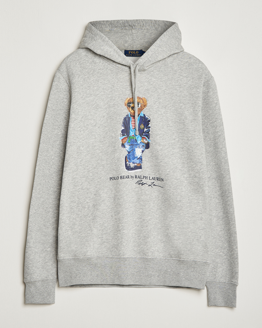 Herre | Trøjer | Polo Ralph Lauren | Printed Regatta Bear Hoodie Andover Heather