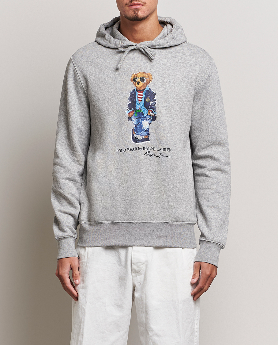 Herre | Trøjer | Polo Ralph Lauren | Printed Regatta Bear Hoodie Andover Heather