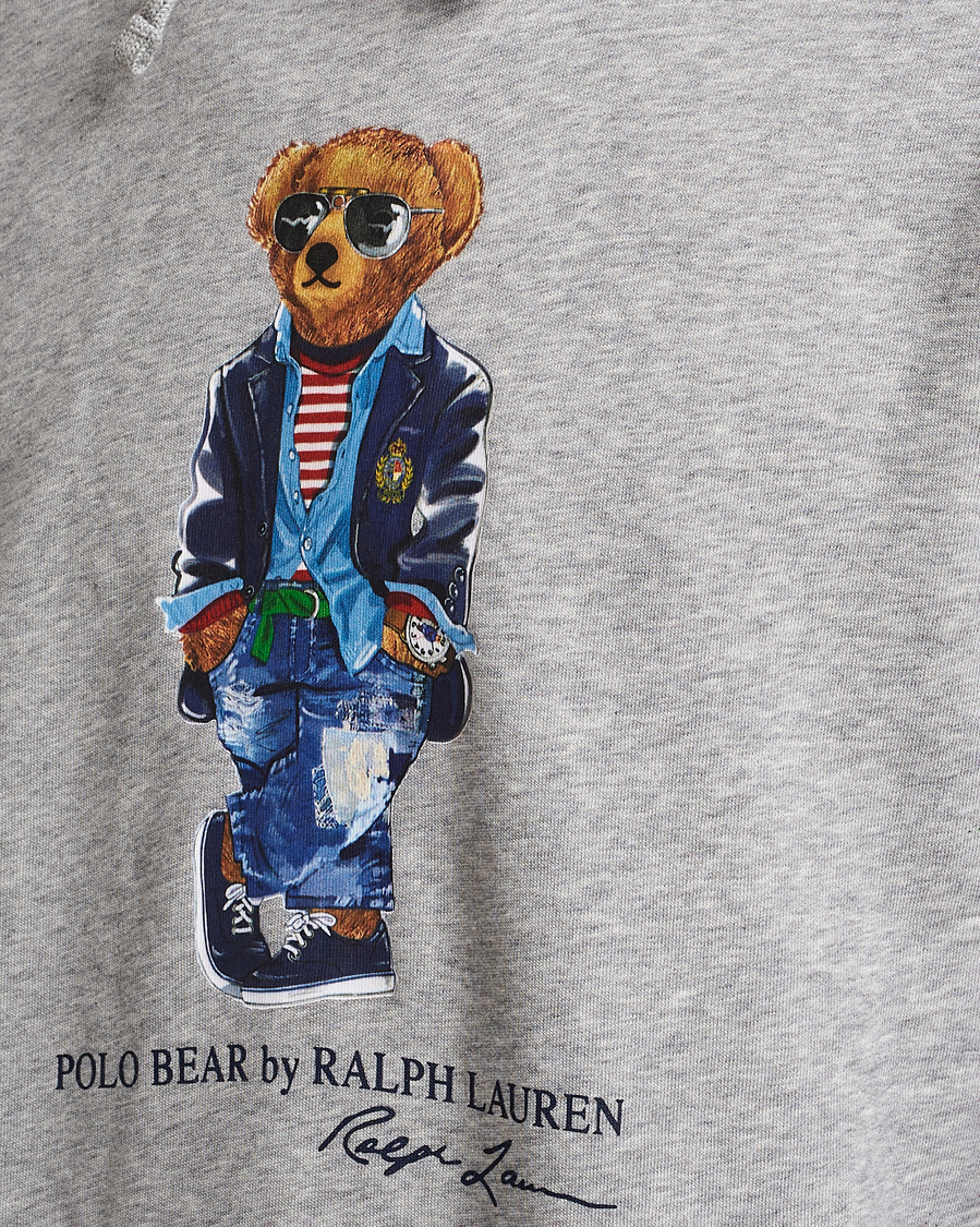 Herre | Trøjer | Polo Ralph Lauren | Printed Regatta Bear Hoodie Andover Heather