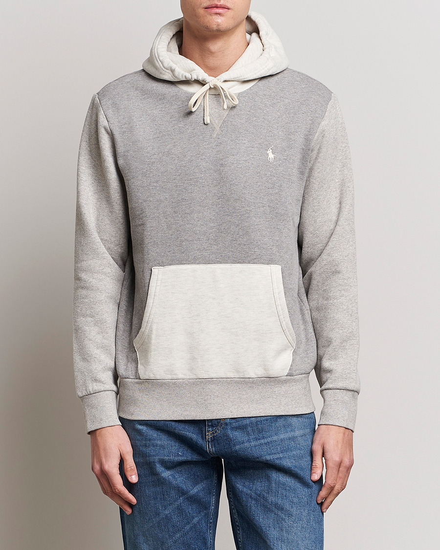 Herre | Trøjer | Polo Ralph Lauren | RL Fleece Colorblocked Hoodie Heather Multi