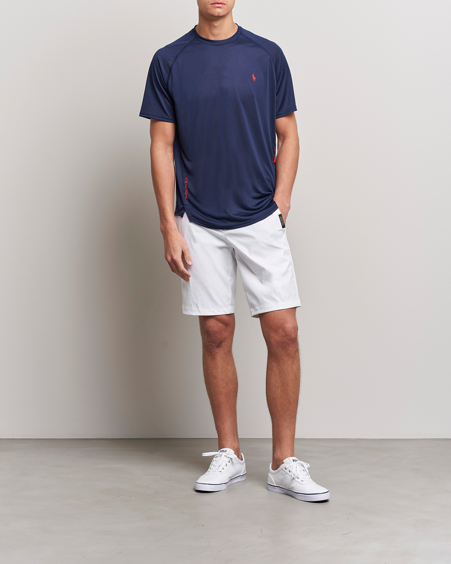 Herre | T-Shirts | Polo Ralph Lauren | Performance Jersey Crew Neck T-Shirt Newport Navy