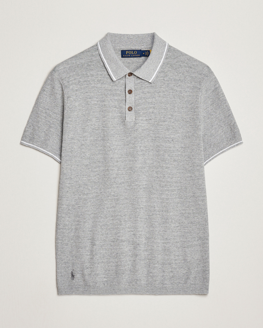Herre | Polotrøjer | Polo Ralph Lauren | Cotton/Linen Textured Polo Andover Heather
