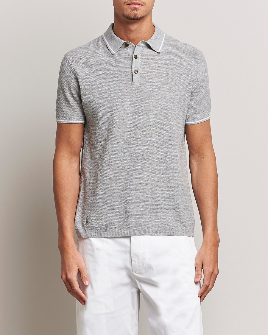 Herre | Polotrøjer | Polo Ralph Lauren | Cotton/Linen Textured Polo Andover Heather