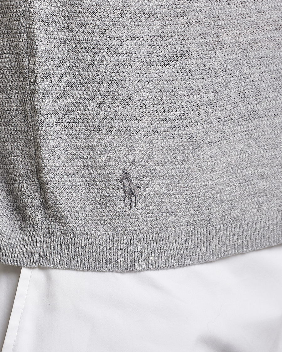 Herre | Polotrøjer | Polo Ralph Lauren | Cotton/Linen Textured Polo Andover Heather