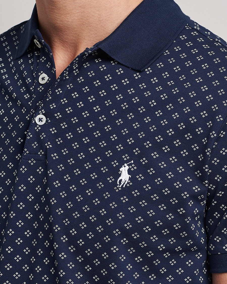 Herre | Polotrøjer | Polo Ralph Lauren | Custom Slim Fit Diamond Dots Polo Newport Navy