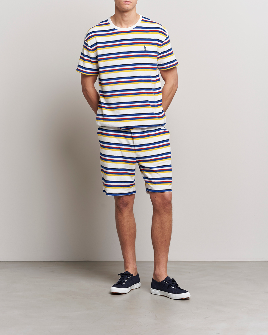 Herre | T-Shirts | Polo Ralph Lauren | Cotton Terry Striped T-Shirt Multi