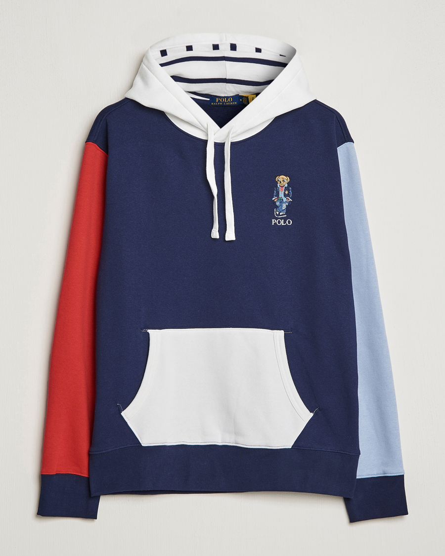 Herre | Trøjer | Polo Ralph Lauren | Printed Regatta Bear Colorblocked Hoodie Multi