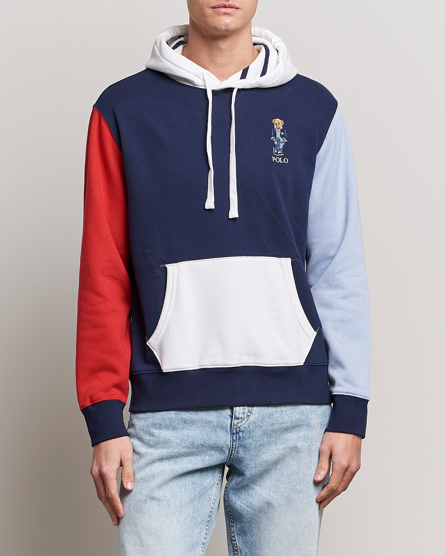 Herre | Trøjer | Polo Ralph Lauren | Printed Regatta Bear Colorblocked Hoodie Multi