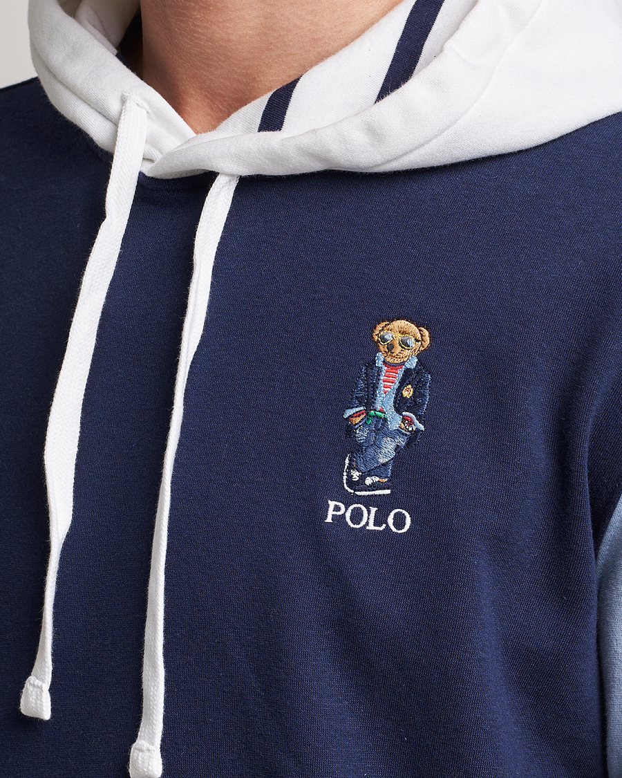 Herre | Trøjer | Polo Ralph Lauren | Printed Regatta Bear Colorblocked Hoodie Multi