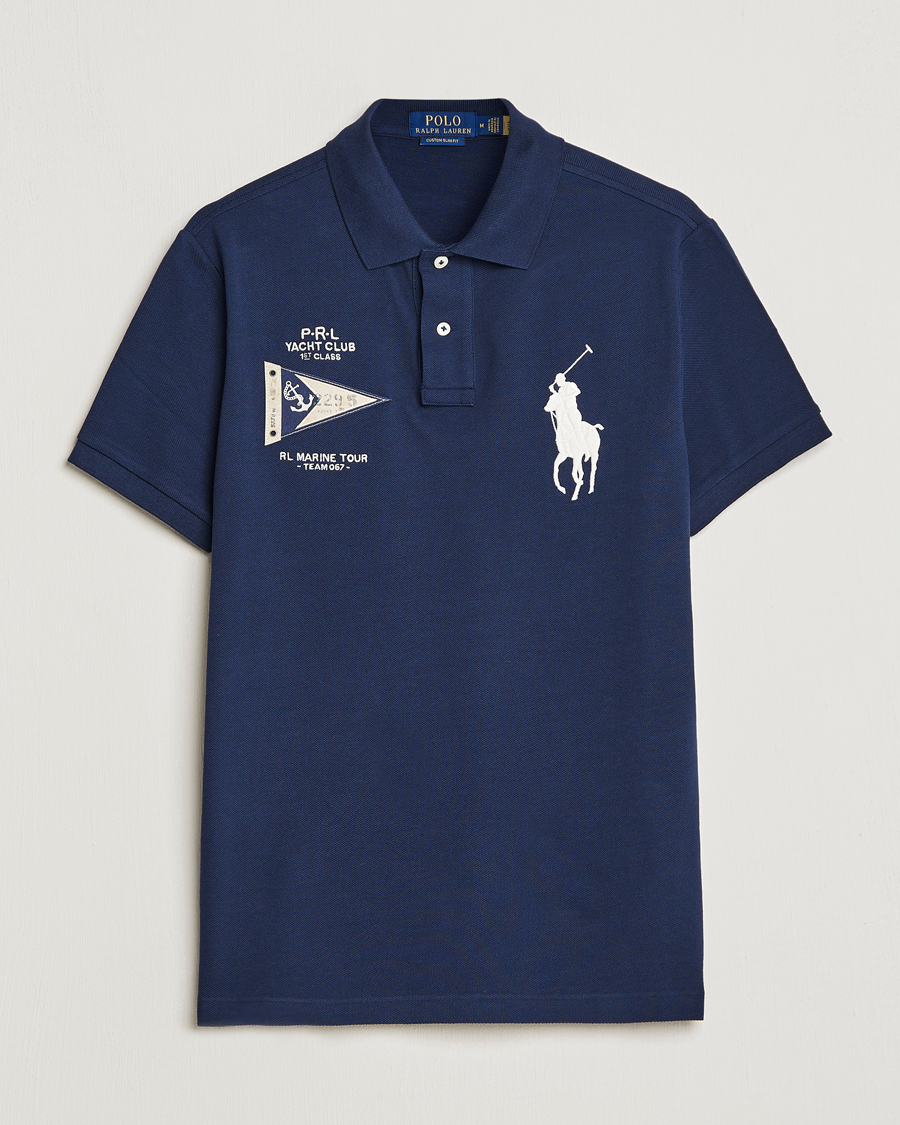Herre | Polotrøjer | Polo Ralph Lauren | Custom Slim Fit Regatta Polo Newport Navy