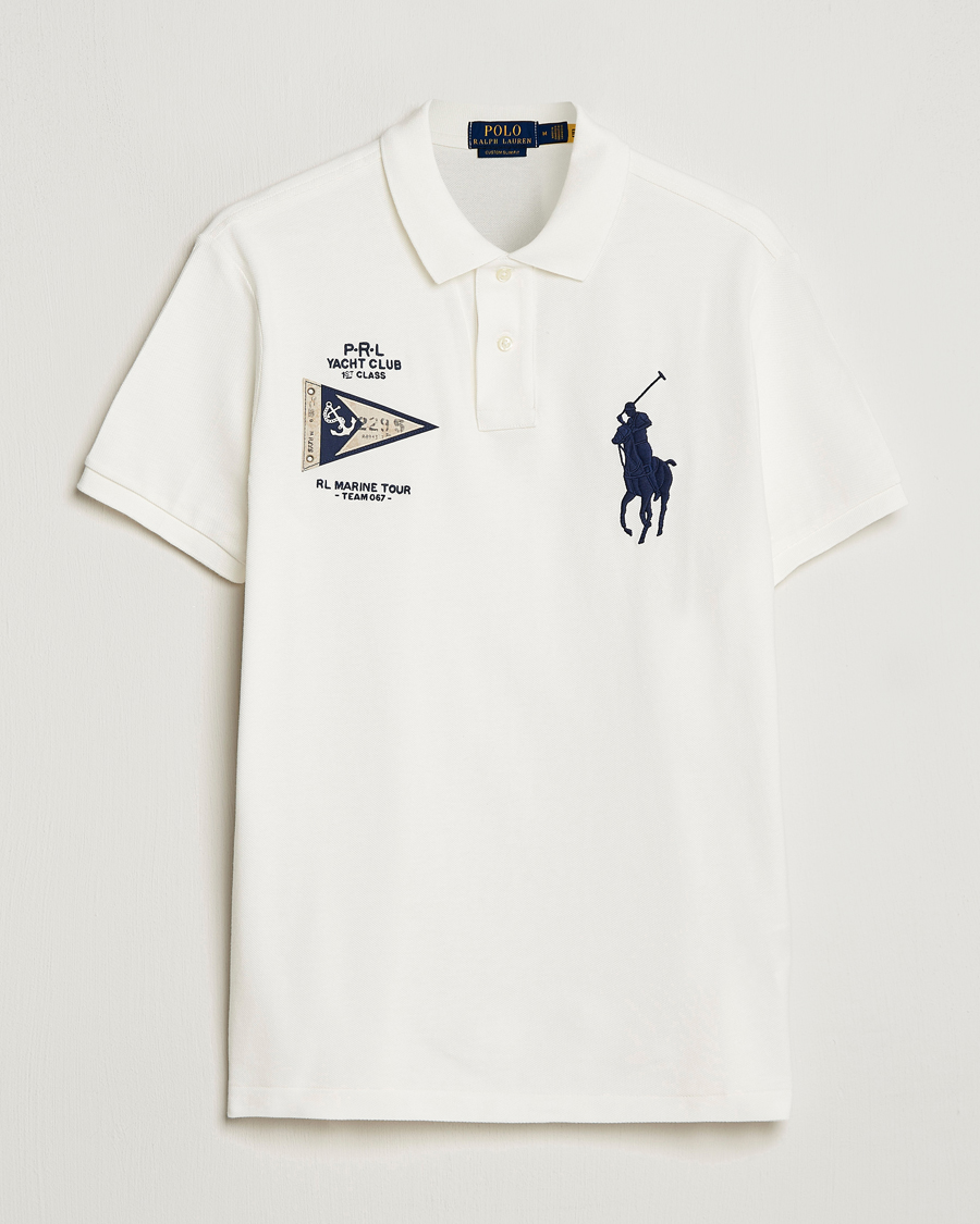 Herre | Polotrøjer | Polo Ralph Lauren | Custom Slim Fit Regatta Polo Nevis White