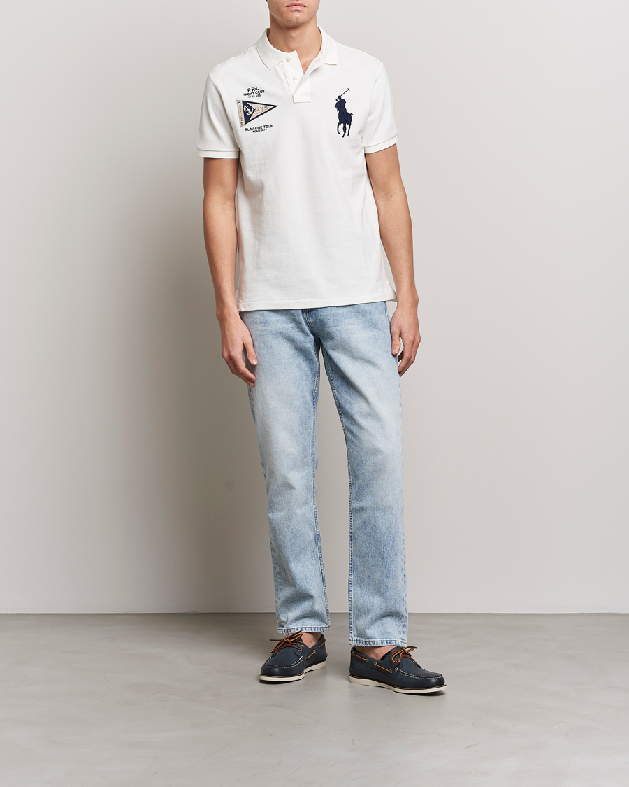 Herre | Polotrøjer | Polo Ralph Lauren | Custom Slim Fit Regatta Polo Nevis White