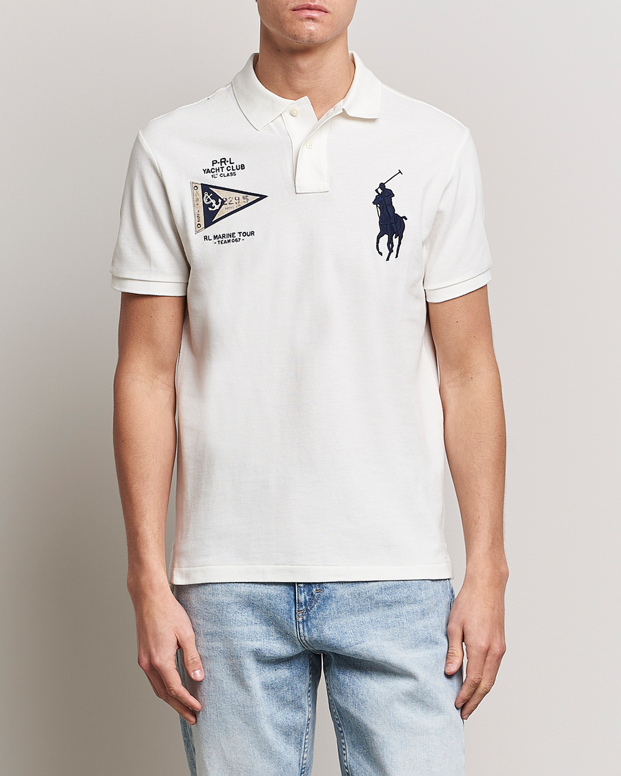 Herre | Polotrøjer | Polo Ralph Lauren | Custom Slim Fit Regatta Polo Nevis White