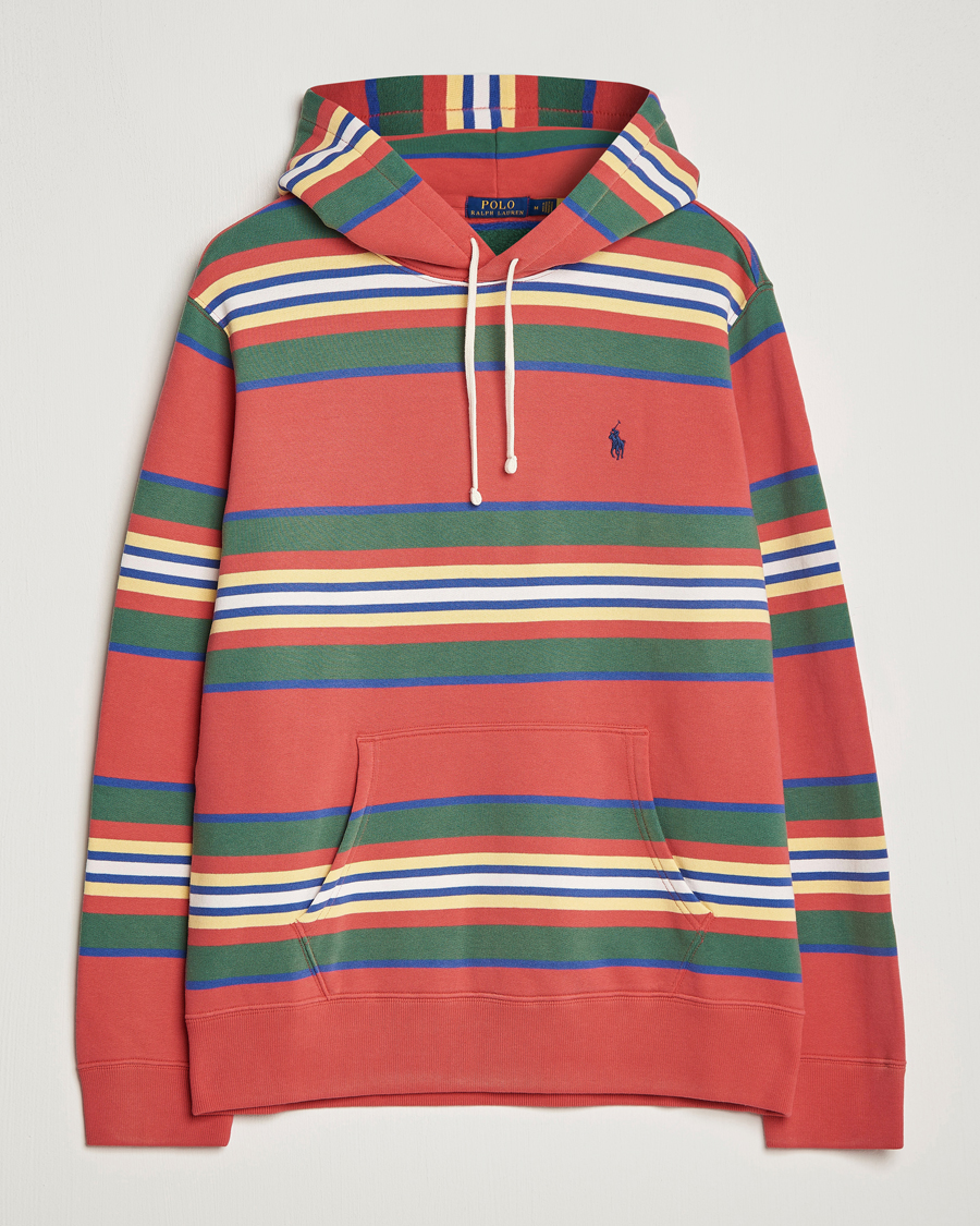Herre | Trøjer | Polo Ralph Lauren | Yarn Died Fleece Striped Hoodie Multi