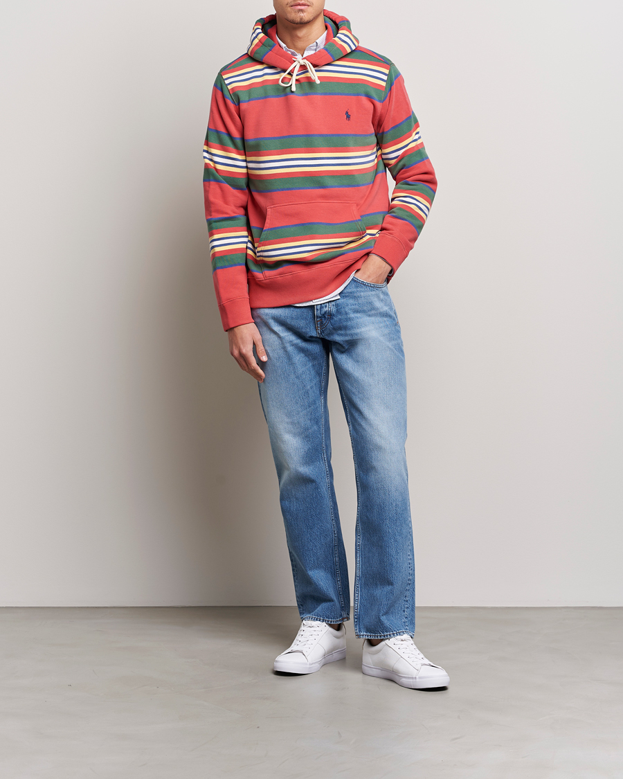 Herre | Trøjer | Polo Ralph Lauren | Yarn Died Fleece Striped Hoodie Multi