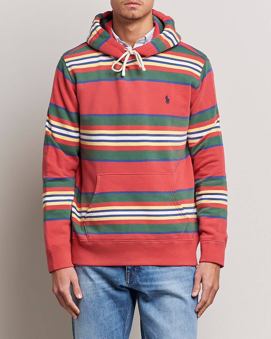 Herre | Trøjer | Polo Ralph Lauren | Yarn Died Fleece Striped Hoodie Multi