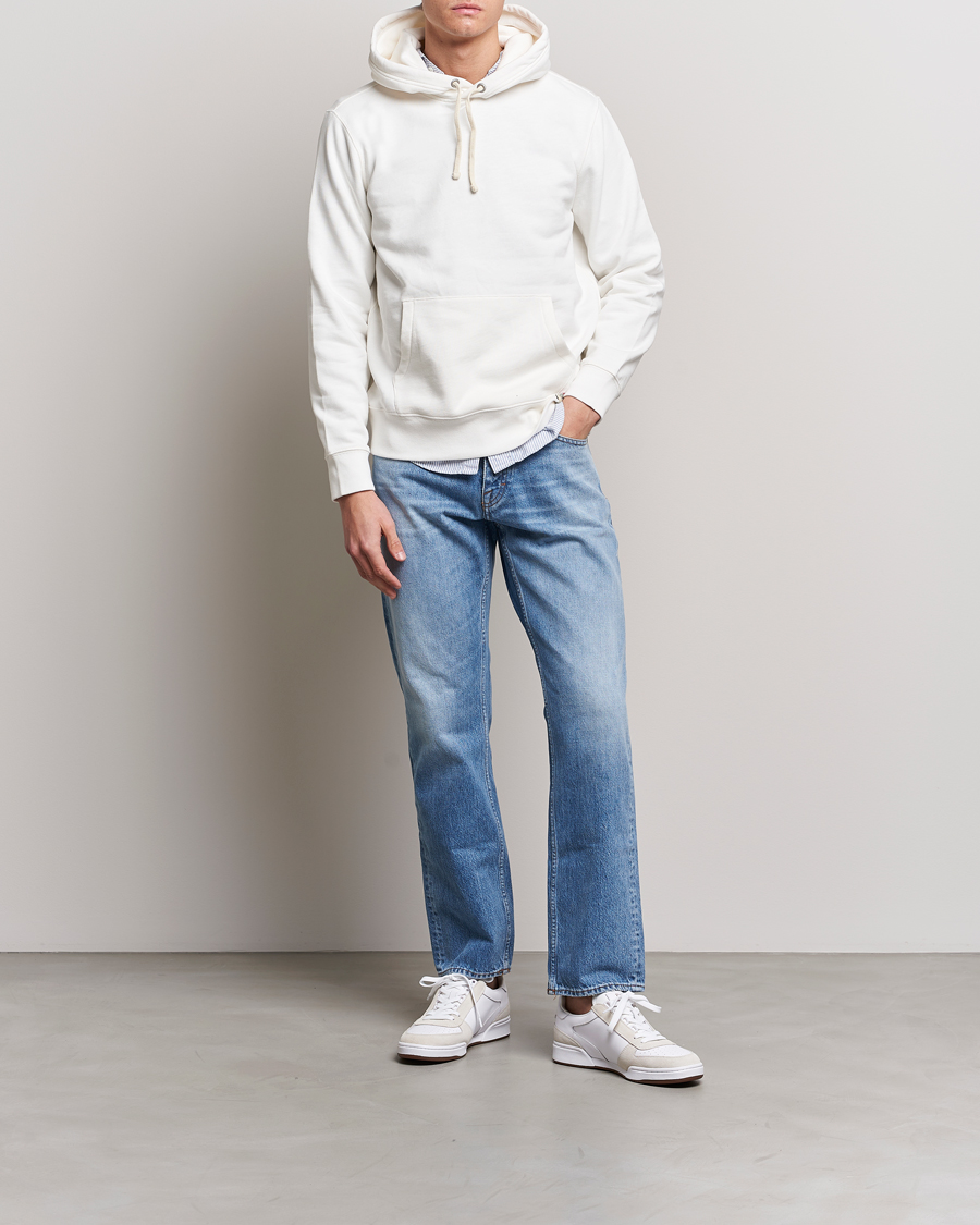 Herre | Trøjer | Polo Ralph Lauren | Vintage Fleece Hoodie Deckwash White