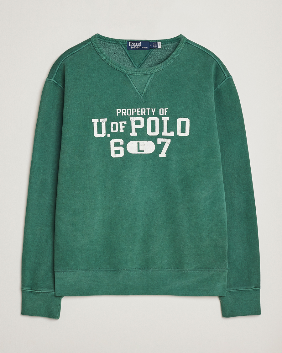Herre | Trøjer | Polo Ralph Lauren | Fleece Logo Sweatshirt Washed Forest