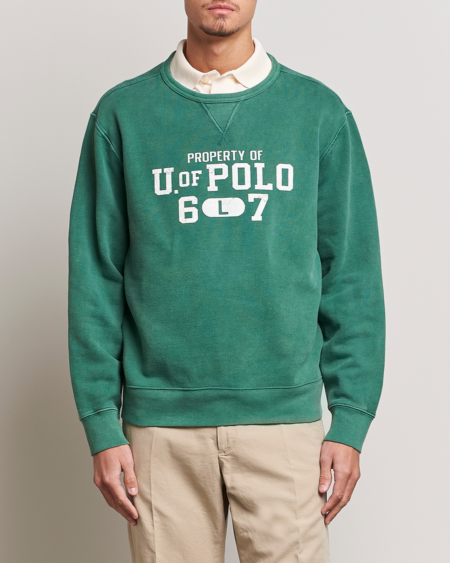 Herre | Trøjer | Polo Ralph Lauren | Fleece Logo Sweatshirt Washed Forest