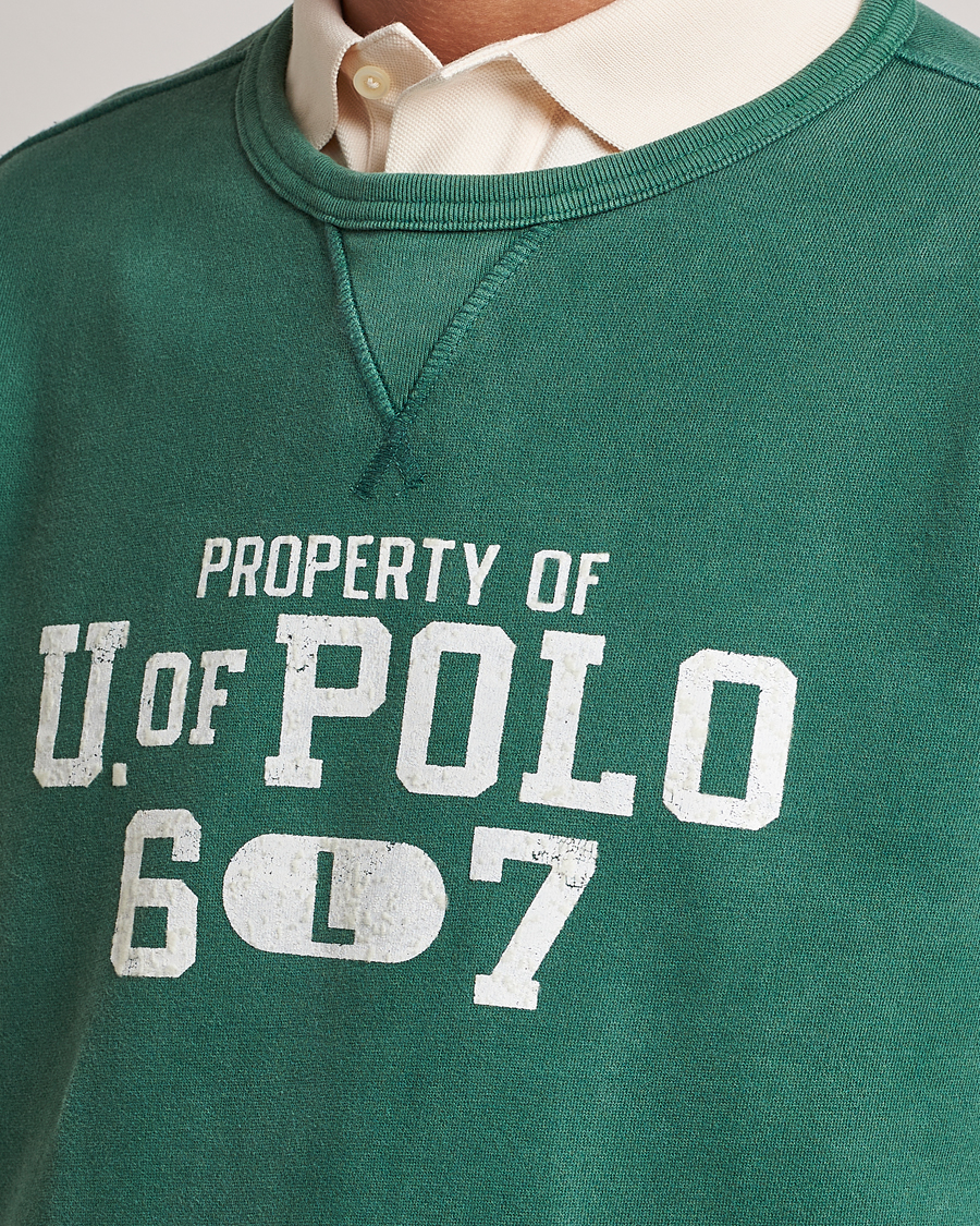 Herre | Trøjer | Polo Ralph Lauren | Fleece Logo Sweatshirt Washed Forest