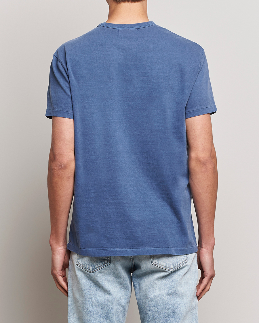 Herre | T-Shirts | Polo Ralph Lauren | Graphic Logo Jerset Crew Neck T-Shirt Earth Blue