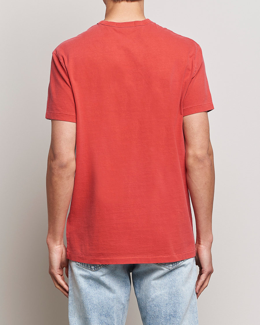 Herre | T-Shirts | Polo Ralph Lauren | Graphic Logo Jerset Crew Neck T-Shirt Evening Red