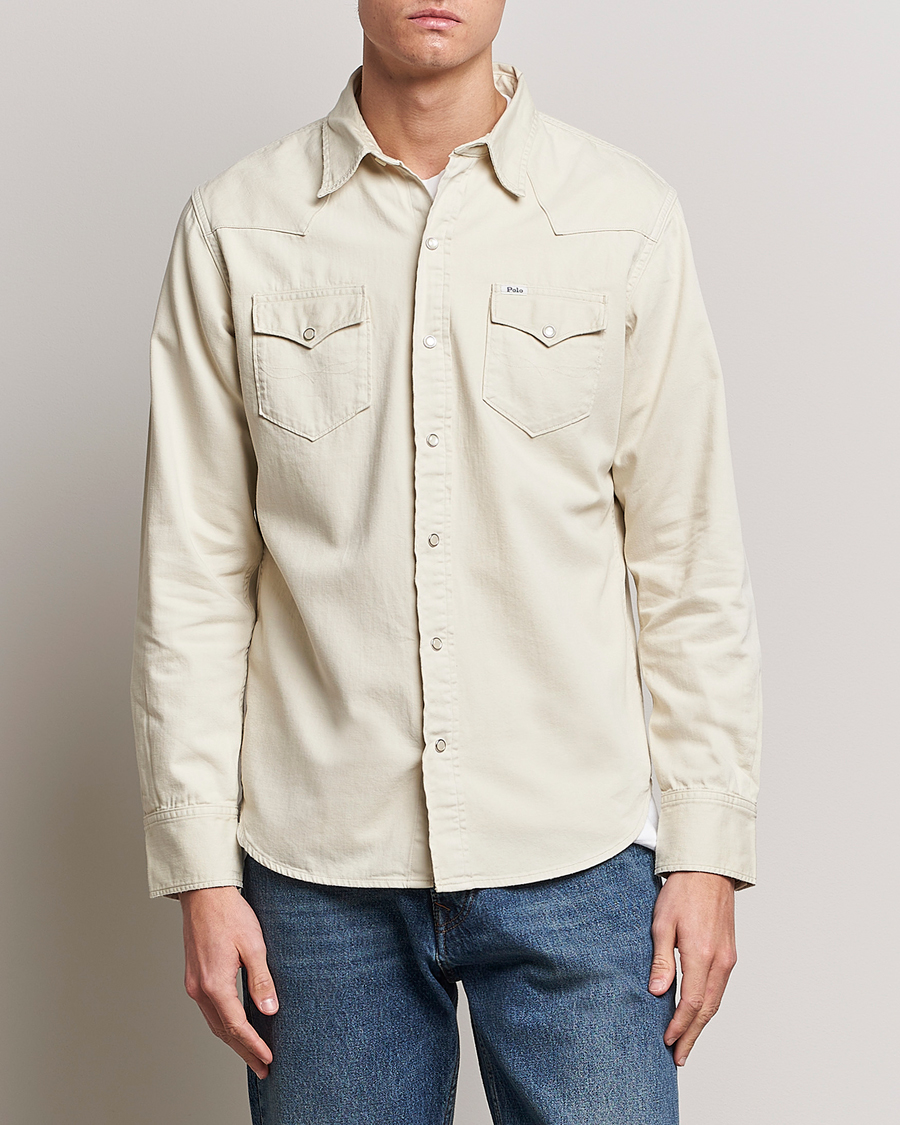 Herre | Denimskjorter | Polo Ralph Lauren | Western Denim Shirt Basic Sand