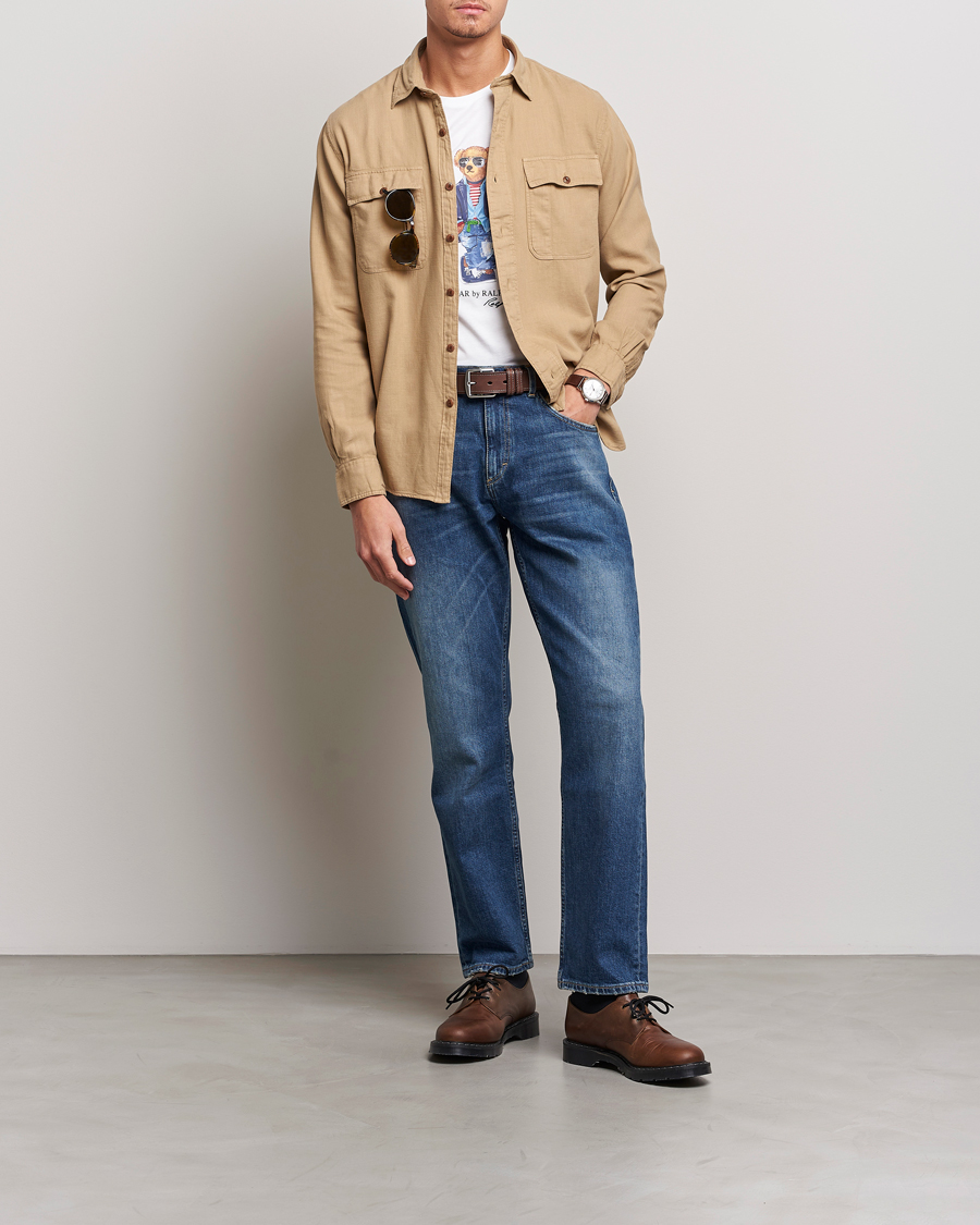 Herre | Skjorter | Polo Ralph Lauren | Cotton Overshirt Vintage Khaki