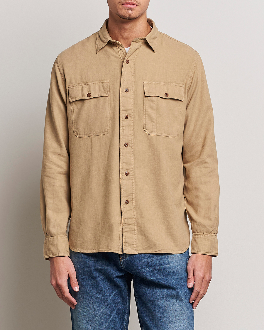 Herre |  | Polo Ralph Lauren | Cotton Overshirt Vintage Khaki