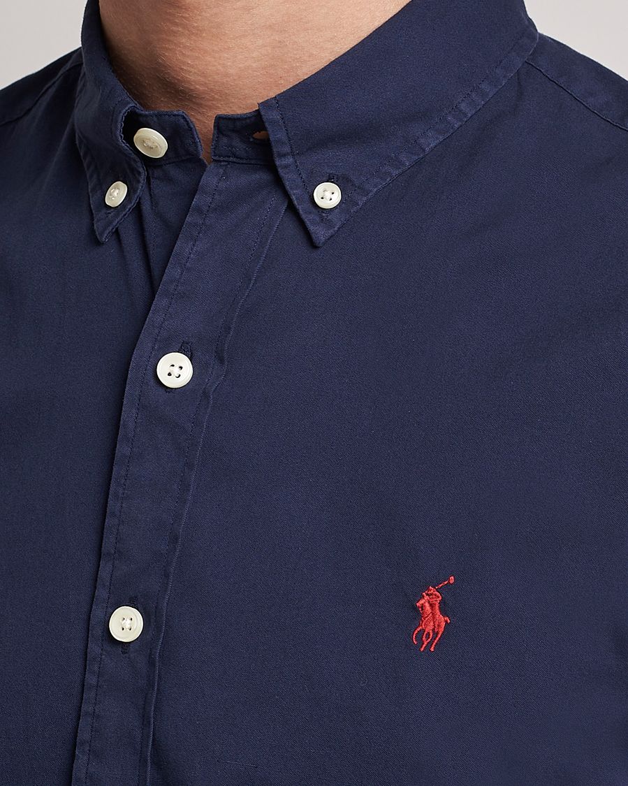 Herre | Skjorter | Polo Ralph Lauren | Slim Fit Twill Shirt Newport Navy