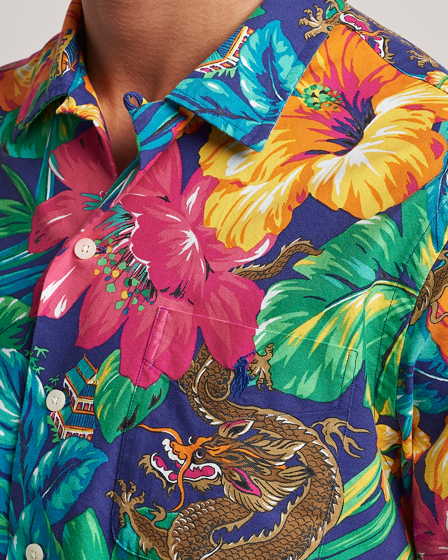 Herre | Skjorter | Polo Ralph Lauren | Printed Flower Short Sleeve Shirt Tropical
