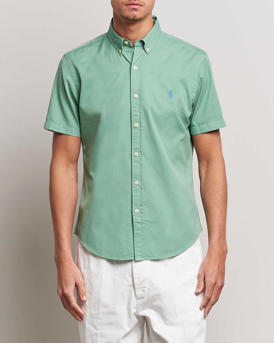 Herre | Kortærmede skjorter | Polo Ralph Lauren | Twill Short Sleeve Shirt Faded Mint