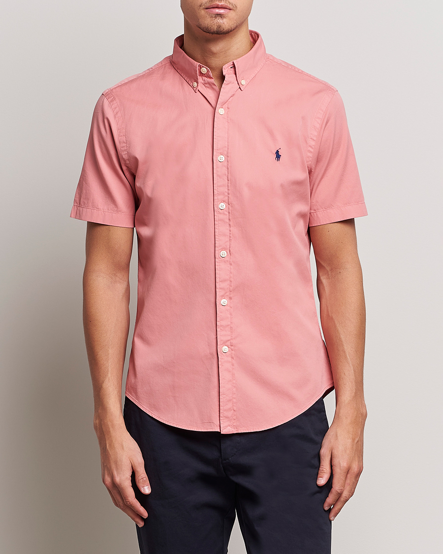 Herre |  | Polo Ralph Lauren | Twill Short Sleeve Shirt Desert Rose