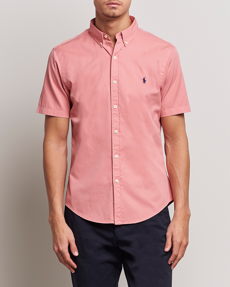 Herre | Skjorter | Polo Ralph Lauren | Twill Short Sleeve Shirt Desert Rose