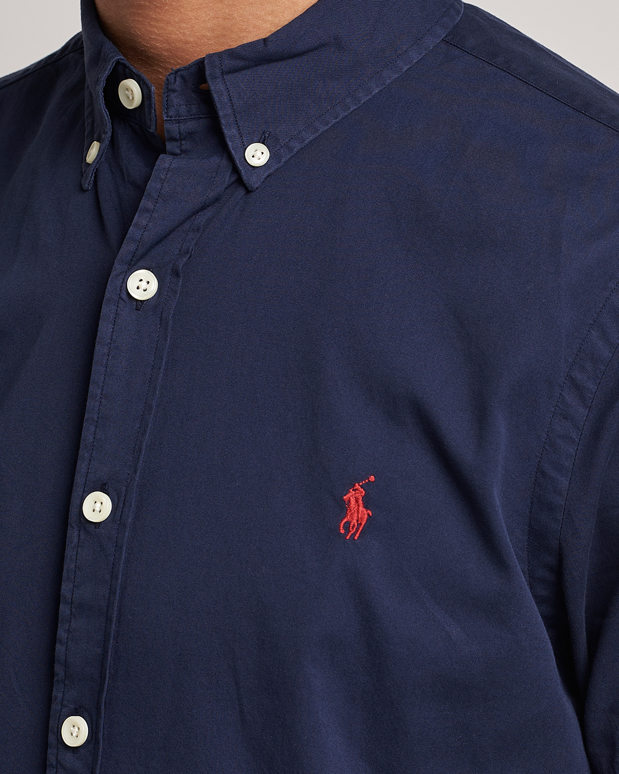 Herre | Skjorter | Polo Ralph Lauren | Twill Short Sleeve Shirt Newport Navy