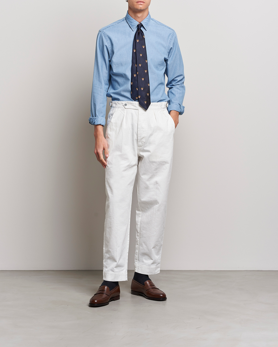 Herre | Skjorter | Polo Ralph Lauren | Custom Fit Denim Dress Shirt French Blue