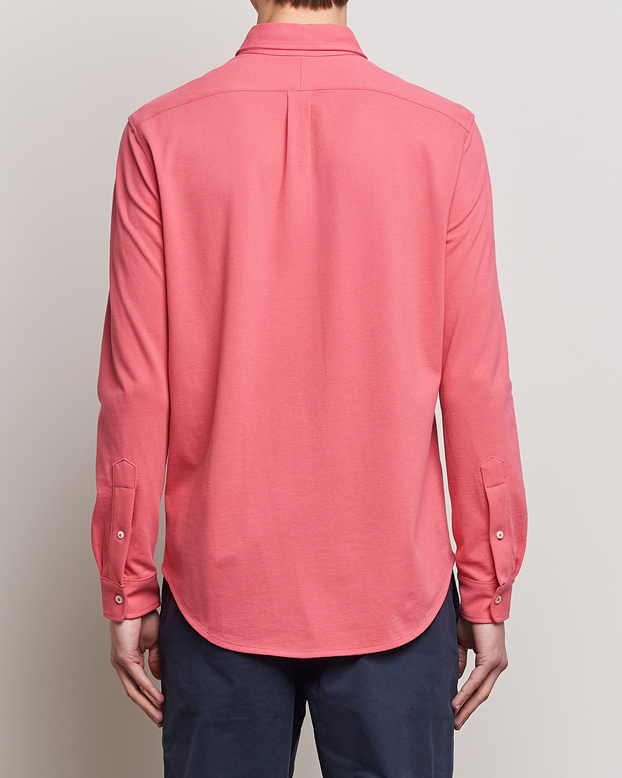 Herre | Skjorter | Polo Ralph Lauren | Slim Fit Featherweight Mesh Shirt Red Sky