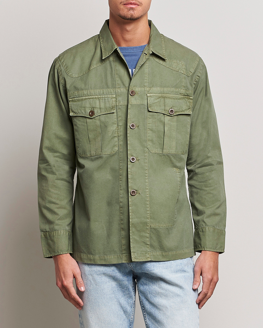 Herre | Jakker | Polo Ralph Lauren | Twill Pocket Shirt Jacket Olive